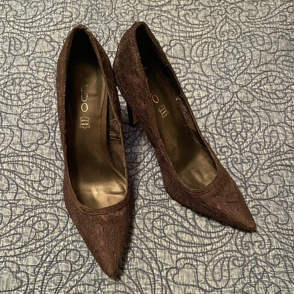 ALDO lace heels